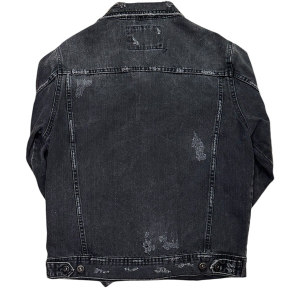 Zara Black Denim Jacket - Picture 3 of 5